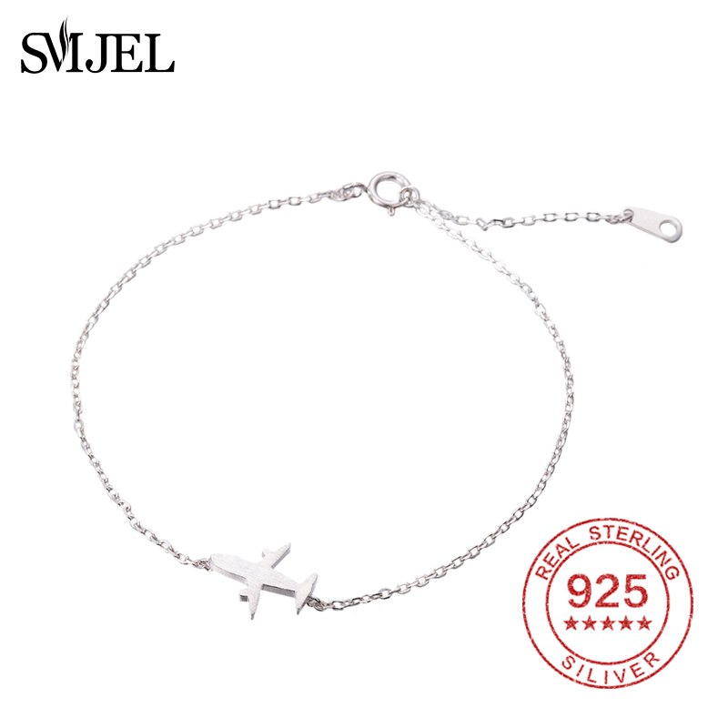 100% 925 Sterling Silver Cute Cat Siting on the Moon Bracelets Bangles Women Dainty Ladies Couple Bracelets