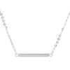 100% 925 Sterling Simple Bar Necklace Women Personalized Jewelry Necklaces Women Geometric Pendant Gift sieraden