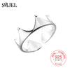 100% 925 Sterling Sliver Imperial Crown Rings for Women Princess King and Queen Crown Ring Jewelry Party Gifts