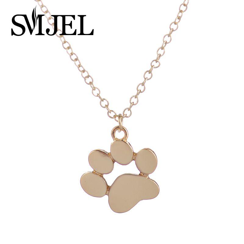 2020 New Tassut Cat Dog Paw Animal Necklace Women Jewelry Cute Pug Delicate Statement Necklace Set Gift N191