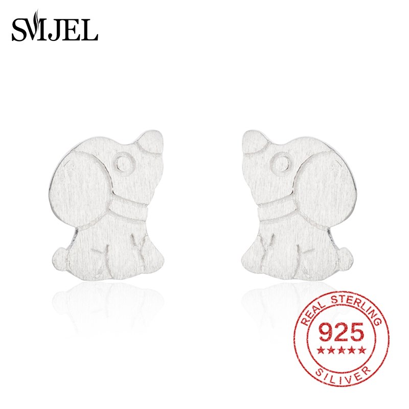925 Sterling Silver Dachshund Stud Earring Boho Chic Sausage Dog Earrings For Women Retro Best Gifts For Animal Pet Lovers