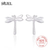 925 Sterling Silver Dragonfly Earrings for Women Gift Graceful Animal Studs Ear Jewelry Birthd Gifts Daughter