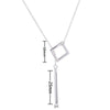 925 Sterling Silver Jewelry Women Necklaces Circle with Bar Chain Necklace for Women Collares Chain necklaces & pendants