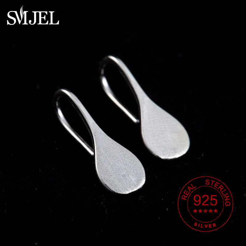 925 Sterling Silver Korean Simple Waterdrop Stud Earrings for Women Silver Jewelry Wedding Gift boucle d'oreille femme