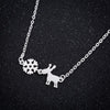 925 Sterling Silver Necklace Link Chain Snowflake Deer Women Necklace Party Gift Christmas Jewelry For Children Girl