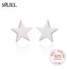 Authentic 925 Sterling Silver Sparkling Star Stud Earrings for Women Fine Jewelry Gift Girl Star Ear Earring Brincos