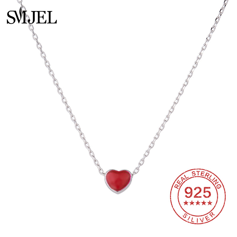 Design Simple Fashion Jewelry Women Accessories Elegant Lovely Heart Shaped Pendant Necklace Girl Gift Bijoux