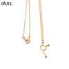 SMJEL Dopamine Molecule Necklaces Chemical Formula Necklace Women Serotonin Structure Formula Pendant Graduation Gifts