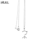 SMJEL Dopamine Molecule Necklaces Chemical Formula Necklace Women Serotonin Structure Formula Pendant Graduation Gifts