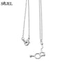 SMJEL Dopamine Molecule Necklaces Chemical Formula Necklace Women Serotonin Structure Formula Pendant Graduation Gifts