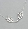 New Fashion 100% S925 Animal Antler Pendants Necklaces for Women Christmas Jewelry 925 Sterling Silver Necklace colier