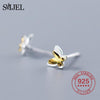 Real 925 Sterling Silver Butterfly Earrings for Women Fashion Ladies Small Animal Earrings Stud Sterling-Silver-Jewelry