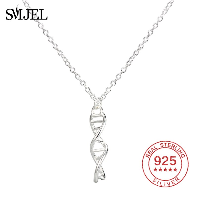 Science Jewelry Felix DNA Necklace Biology Jewelry Molecule Necklace Brand 925 Sterling Silver Accessories for Women