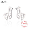 Trendy 925 Sterling Silver Cute Deer Earrings Women Girl Kids Animal Birthd Gift Sterling-silver-jewelry pendientes