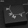 SMJEL Trendy Jimin ARMY Letter Choker Necklaces for Women Men Kpop Boys Jewelry Korean Show Your Love Gifts for Friend