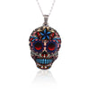 SMJEL Vintage Skeleton Pendant Necklace Women Ethnic Skull Necklaces Choker Mexican Skull Jewelry Halloween Gifts collier femme