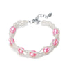 100% Real Genuine Pearl Bracelet cultured rice shape beads natural pearl bracelet