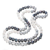 11-12mm AA baroque 47 inch multicolor pearl necklace cultured natural pearl necklace