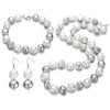 11-12mm big size mixed color baroque pearl set natural pearl sets jewelry 925 sterling silver clasp