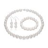 7-8mm AA oval drop mixed color charming pearl set latest design pearl set