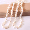8mm baroque AA 90cm real genuine pearl necklace for woman mixed color natural cultured pearl necklace pendant