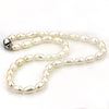 Natural Pearl Necklace Mixed Color Real Pearl Necklace with Sterling Silver Clasp