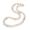 pearl necklace baroque white 9-11mm gourd pearl necklace jewelry for women 925 sterling silver clasp