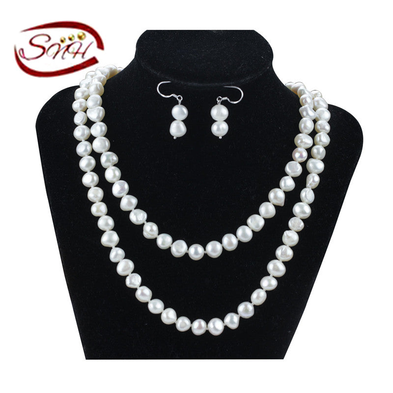 necklace and earring jewelry set original pearl set