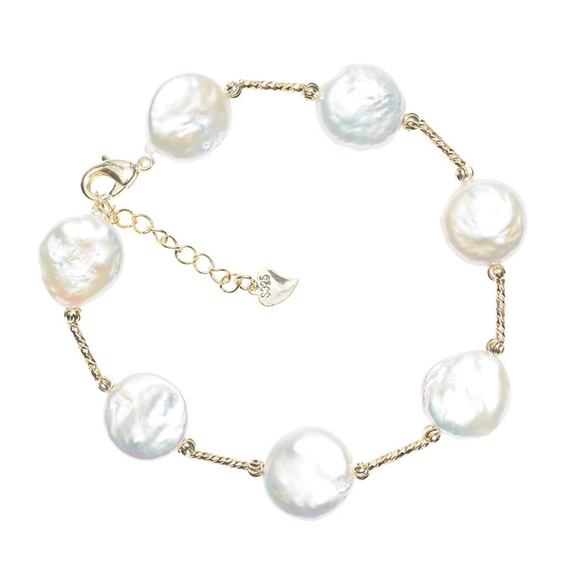 11-12mm High Luster Real Natural Pearl Bracelets For Girlfriend Gift Fashion Jewelry
