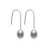 2020 New 7.5-8mm Genuine Pear Simple Ear Hook Fashion Jewelry Silver for Girl With Gift