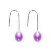 2020 New 7.5-8mm Genuine Pear Simple Ear Hook Fashion Jewelry Silver for Girl With Gift