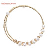 5-5.5mm Round Natural Pearl Resizable Bracelets For Girlfriend Gift Fashion Jewelry