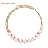 5.5-6.0mm Round Natural Pearl Red Coral Resizable Bracelets For Girlfriend Gift Factory Outlet