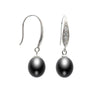 7.5-8mm Drop Pearl Earrings For Girlfriend S925 Sterling Silver Fashion Jewelry