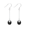 Factory Outlet Long Drop Earrings Real Pear Simple Fashion Jewelry S925 Sterling Silver for Girl