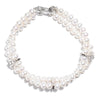 4.5-5.5mm Near Round Natural Pearl Bracelets For Girlfriend Gift Fashion Jewelry