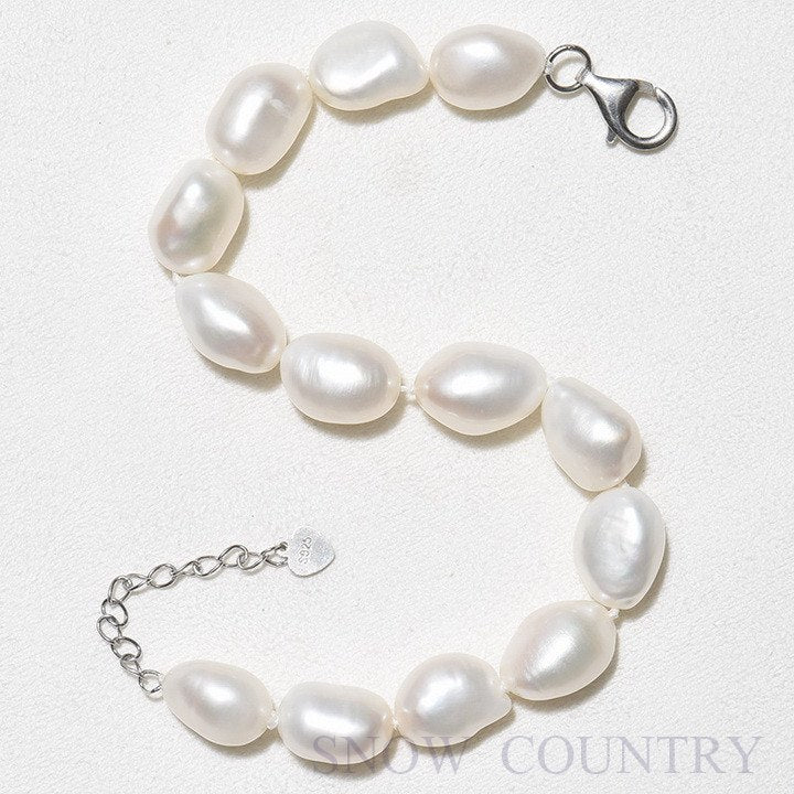 9-10mm Baroque Natural Pearl Bracelets For Girlfriend Gift Fashion Jewelry Direct Selling