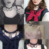SOEuropean Popular Sexy Black Velvet Leather Lace Black Lace Women Choker Necklce Heart Moon Star Pendant Clavicle Chain