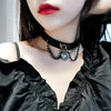 SOEuropean Popular Sexy Black Velvet Leather Lace Black Lace Women Choker Necklce Heart Moon Star Pendant Clavicle Chain
