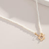 SOHandmade BOHO Small Imitation Pearl Chic Alloy Hollow Flower Pendant Women Choker Necklace Trendy For Femake Jewelry