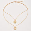 SOEthnic Style Round Pendant Chokers Necklaces Chic Imitaition Crystal Accessories Moon Star Shape For Gypsy Femme Gift