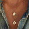 SOEthnic Style Round Pendant Chokers Necklaces Chic Imitaition Crystal Accessories Moon Star Shape For Gypsy Femme Gift
