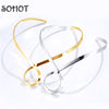 SOOL Style Twisted Simple Chokers Necklaces Minimalist Zinc Alloy Metal Gold Silver Color Chic Women Summer Party Bijoux
