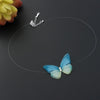SOTrendy 3D Butterfly Choker Collar Necklace for Women Party Fishing line Boho Party Jewelry Bijoux Valentine's Day Gifts