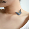 SOTrendy 3D Butterfly Choker Collar Necklace for Women Party Fishing line Boho Party Jewelry Bijoux Valentine's Day Gifts