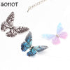 SOTrendy 3D Butterfly Choker Collar Necklace for Women Party Fishing line Boho Party Jewelry Bijoux Valentine's Day Gifts
