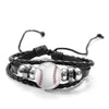 Favorite Basketball Snap Button Bracelet Punk Black PU Leather Bracelet Men Boys Wristband Ball Sports Hobby Accessories