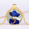 Hot! ZETA PHI BETA Sorority Necklace 4 Style ZPB Symb Art Picture Glass Gem Necklace Women Charm Choker Member Souvenir