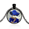 Hot! ZETA PHI BETA Sorority Necklace 4 Style ZPB Symb Art Picture Glass Gem Necklace Women Charm Choker Member Souvenir