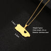 SONYA Heart Puerto Rico Map Pendant Necklaces for women Ethnic Stainless Steel Gold Color PR Puerto Ricans Party Jewelry Gifts